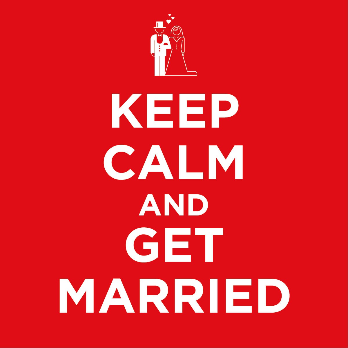 Προσκλητήριο γάμου Keep calm