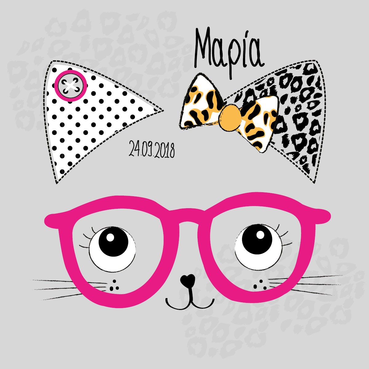 Γατάκι με γυαλιά